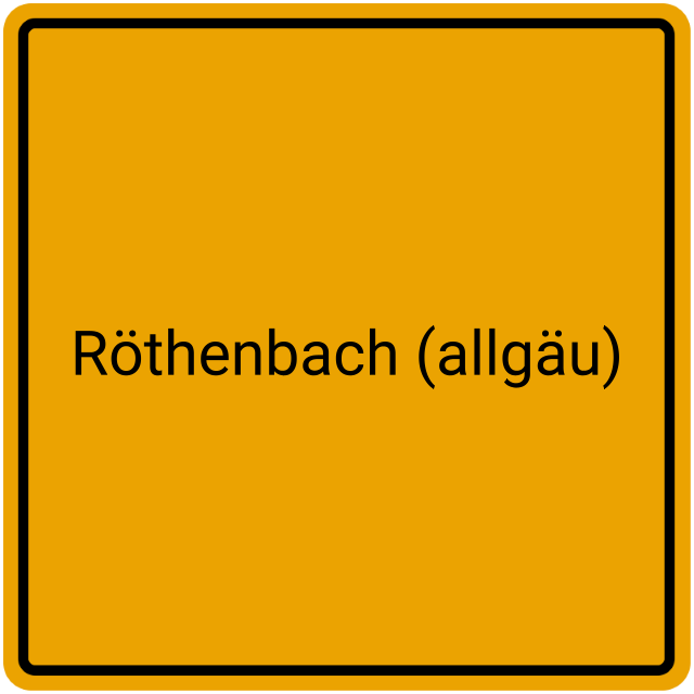 Meldebestätigung Röthenbach (Allgäu)